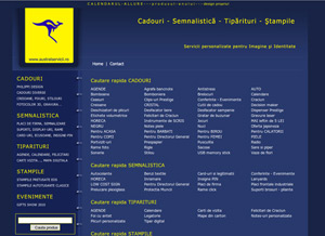 pagina web prezentare produse